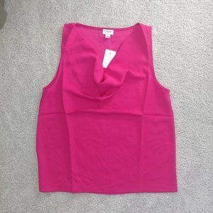 NWT Pink Sleeveless Cowlneck Blouse